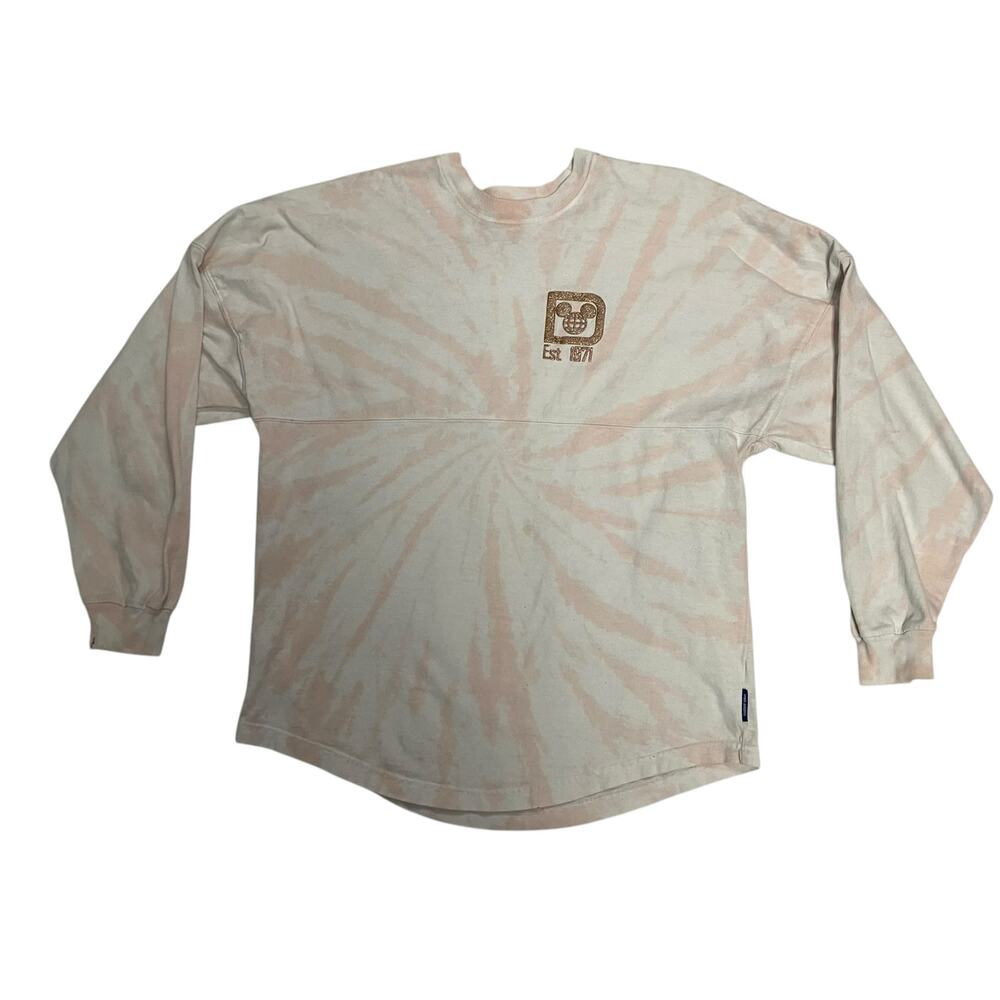 Disney Parks Walt Disney World Rose Gold Glitter Tie Dye Spirit Jersey Size XS